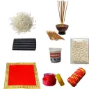 Jamunia Daily Use Pooja Kit – Complete Spiritual Essentials for Daily Puja | Camphor, Dhoop, Agarbatti, Roli, Diya & More