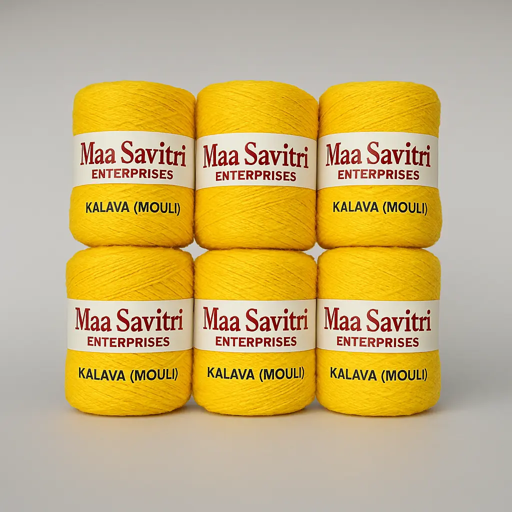 Yellow Kalava for Pooja