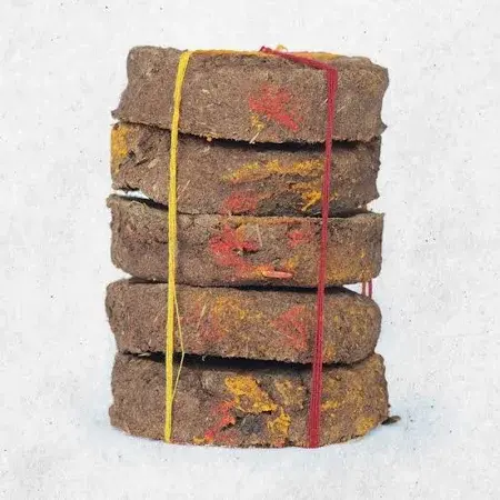 JAMUNIA Hand Made Holy Cow Dong Cake 10 Pcs (Pack of 2)