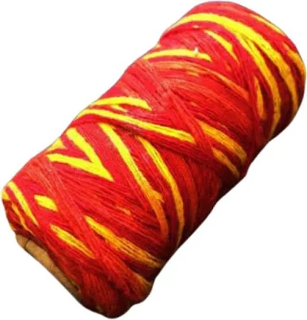 Jamunia Puja Kalava Mauli Thread – Sacred Red Cotton Thread for Rituals, Tying, Raksha Sutra | 100% Pure Cotton | 1 Roll