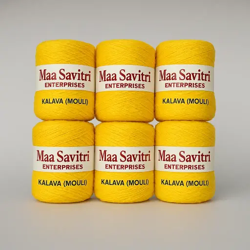Yellow Kalava for Pooja