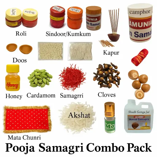 festival special Pooja kit (18+ item)
